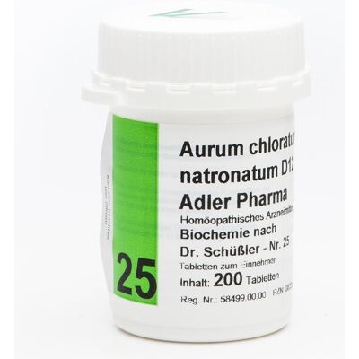 Biochemie Adler 25 Aurum chlor.natr.D12 Tabletten Biochemie Adler 25 Aurum chlor.natr.D12 Tabletten