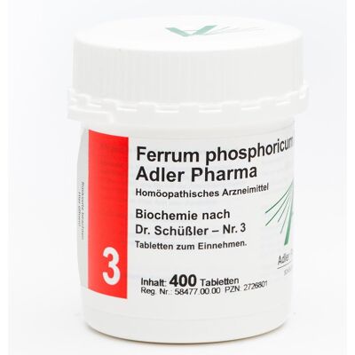 Biochemie Adler 3 Ferrum phosphoricum D12 Adl.p. Tabletten Biochemie Adler 3 Ferrum phosphoricum D12 Adl.p. Tabletten