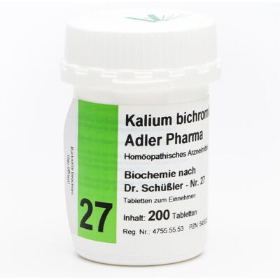 Biochemie Adler 27 Kalium bichr.D12 Ad.p. Tabletten Biochemie Adler 27 Kalium bichr.D12 Ad.p. Tabletten