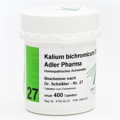 Biochemie Adler 27 Kalium bichr.D12 Ad.p. Tabletten Biochemie Adler 27 Kalium bichr.D12 Ad.p. Tabletten