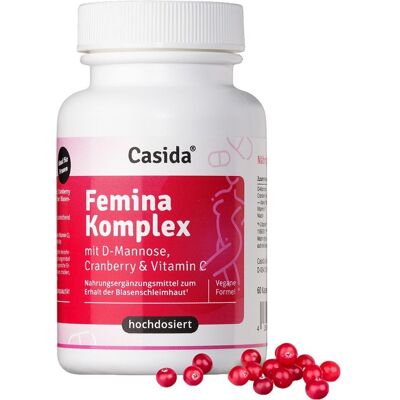 Casida Femina Komplex D-Mannose Cranberry Blase Unterstützung - Nahrungsergänzung Casida Femina Komplex D-Mannose Cranberry Blase Unterstützung - Nahrungsergänzung