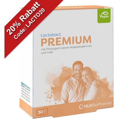 Lactobact PREMIUM Darm-Probiotikum mit Inulin Kapseln Lactobact PREMIUM Darm-Probiotikum mit Inulin Kapseln