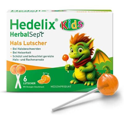 Hedelix Herbalsept Hals Lutscher Kids Hedelix Herbalsept Hals Lutscher Kids