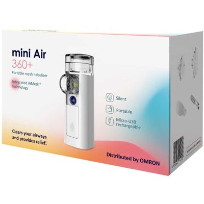 Omron Mini Air 360+ Tragbares Stilles Inhalationsgerät Omron Mini Air 360+ Tragbares Stilles Inhalationsgerät