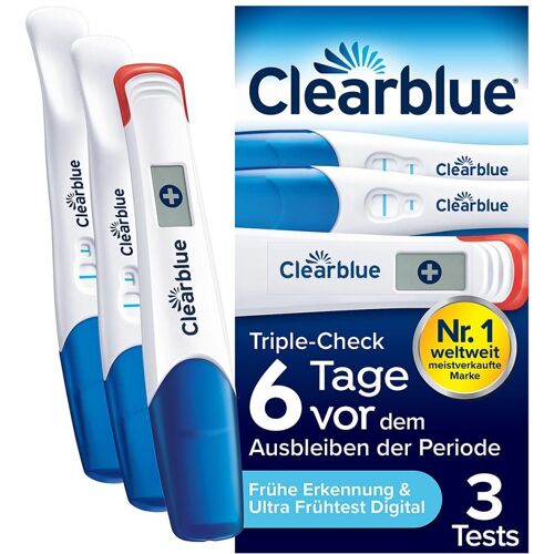 Clearblue Schwangerschaftstest Triplecheck Ultra-früh