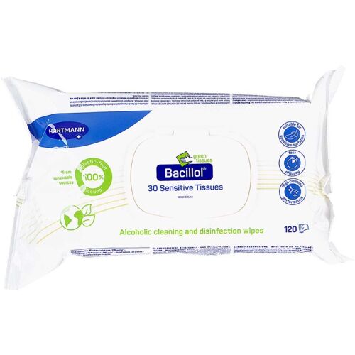 Bacillol 30 Sensitive Green Tissues Flow-pack