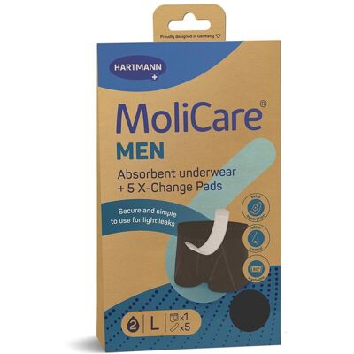 Molicare Men Absorbent Underwear+5 Pads Größe L Molicare Men Absorbent Underwear+5 Pads Größe L