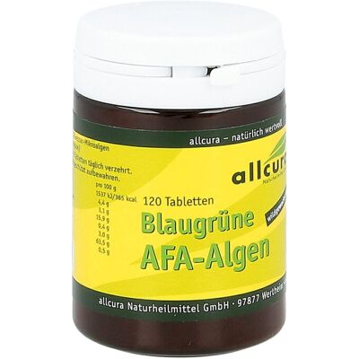 Allcura Afa Algen 250mg Blaugrüne Tabletten - Nahrungsergänzung Allcura Afa Algen 250mg Blaugrüne Tabletten - Nahrungsergänzung