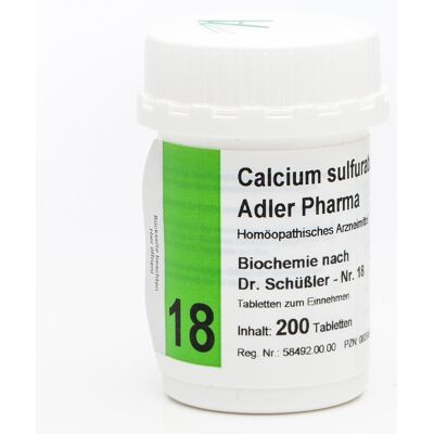 Biochemie Adler 18 Calcium sulf.D12 Adl.p. Tabletten Biochemie Adler 18 Calcium sulf.D12 Adl.p. Tabletten