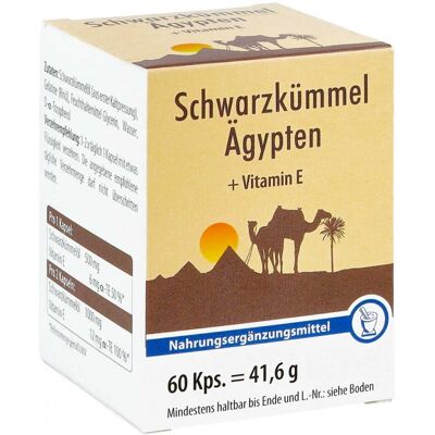 Schwarzkümmel Ägypten+Vitamin E Kapseln Schwarzkümmel Ägypten+Vitamin E Kapseln