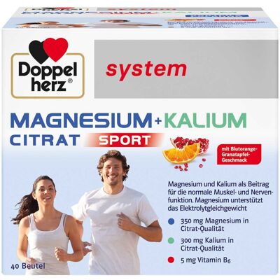 Queisser Pharma GmbH & Co. KG Doppelherz Magnesium+Kalium Citrat system Granulat - Nahrungsergänzungsmittel Queisser Pharma GmbH & Co. KG Doppelherz Magnesium+Kalium Citrat system Granulat - Nahrungsergänzungsmittel