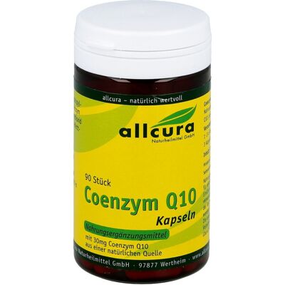 Allcura Coenzym Q10 Kapseln - Nahrungsergänzungsmittel Allcura Coenzym Q10 Kapseln - Nahrungsergänzungsmittel