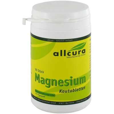 Allcura Magnesium Kautabletten - Nahrungsergänzungsmittel Allcura Magnesium Kautabletten - Nahrungsergänzungsmittel