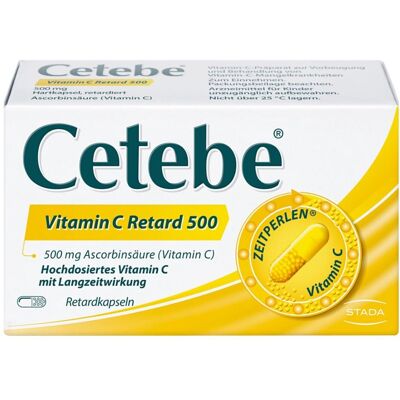 STADA Consumer Health Deutschland GmbH Cetebe Vitamin C Retardkapseln - Vitamin C Supplements STADA Consumer Health Deutschland GmbH Cetebe Vitamin C Retardkapseln - Vitamin C Supplements