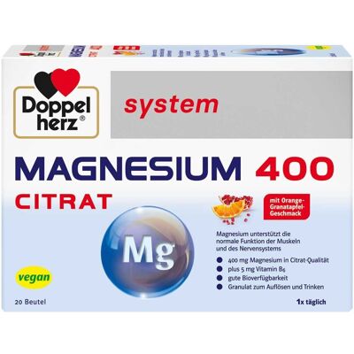 Queisser Pharma GmbH & Co. KG Doppelherz Magnesium 400 Citrat - Granulat Queisser Pharma GmbH & Co. KG Doppelherz Magnesium 400 Citrat - Granulat