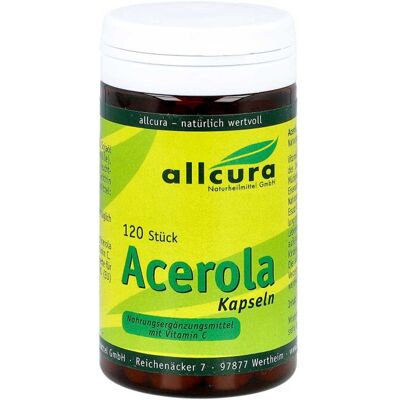 Allcura Acerola Natürliche Vitamin C Kapseln - Nahrungsergänzungsmittel Allcura Acerola Natürliche Vitamin C Kapseln - Nahrungsergänzungsmittel