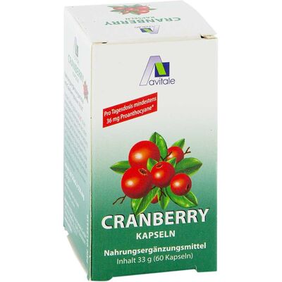 Avitale GmbH Cranberry Kapseln - Nahrungsergänzungsmittel Avitale GmbH Cranberry Kapseln - Nahrungsergänzungsmittel