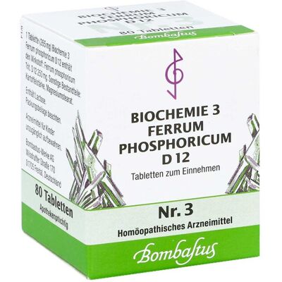 Bombastus-Werke AG BIOCHEMIE 3 Ferrum Phosphoricum D 12 Comprimés Bombastus-Werke AG BIOCHEMIE 3 Ferrum Phosphoricum D 12 Comprimés