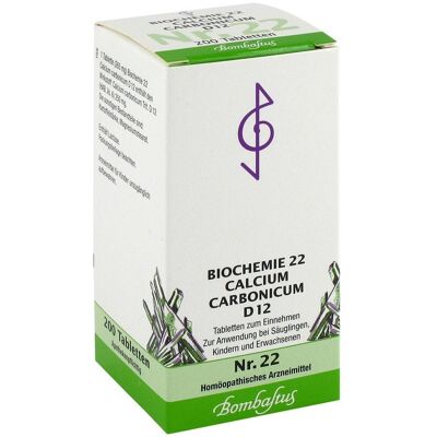 Bombastus-Werke AG Biochemie 22 Calcium Carbonicum D 12 - Homöopathisches Arzneimittel Bombastus-Werke AG Biochemie 22 Calcium Carbonicum D 12 - Homöopathisches Arzneimittel