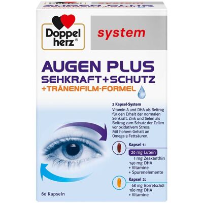 Doppelherz Augen plus Sehkraft+Schutz System Kapseln Doppelherz Augen plus Sehkraft+Schutz System Kapseln