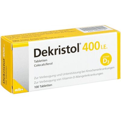 MIBE GmbH Dekristol 400 I.E. Tabletten - Vitamin D3 MIBE GmbH Dekristol 400 I.E. Tabletten - Vitamin D3
