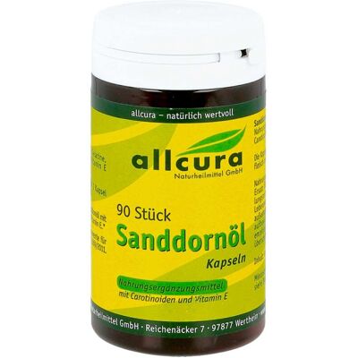Allcura Sanddornöl Kapseln - Nahrungsergänzungsmittel Allcura Sanddornöl Kapseln - Nahrungsergänzungsmittel
