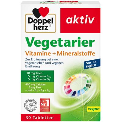 Doppelherz Markenmodell Varianten - Vitamine & Mineralien für Vegetarier Doppelherz Markenmodell Varianten - Vitamine & Mineralien für Vegetarier