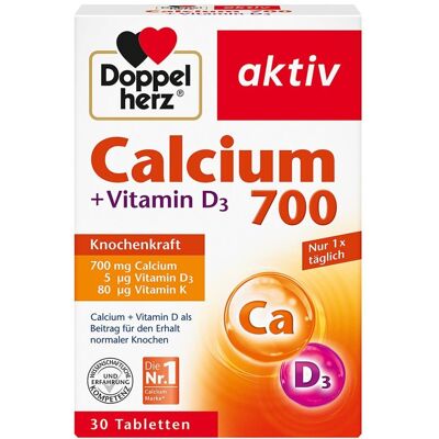 Doppelherz Calcium 700 + Vitamin D3 Tabletten Doppelherz Calcium 700 + Vitamin D3 Tabletten
