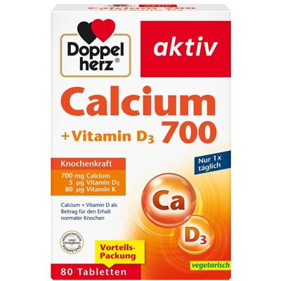 Doppelherz Calcium 700 + Vitamin D3 Tabletten Doppelherz Calcium 700 + Vitamin D3 Tabletten