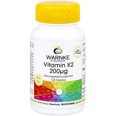 Warnke Vitamin K2 200 μg Tabletten - Vitamine und Nahrungsergänzungsmittel Warnke Vitamin K2 200 μg Tabletten - Vitamine und Nahrungsergänzungsmittel