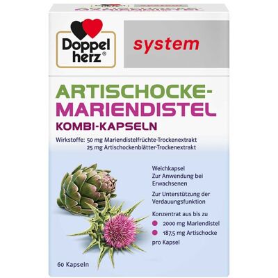 Doppelherz Artischocke-Mariendistel System - Nahrungsergänzungsmittel Doppelherz Artischocke-Mariendistel System - Nahrungsergänzungsmittel
