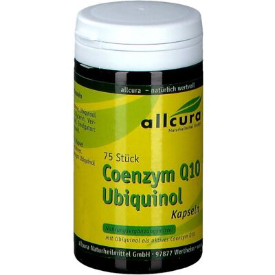 allcura Coenzym Q10 Ubiquinol 100 mg Kapseln - Nahrungsergänzung allcura Coenzym Q10 Ubiquinol 100 mg Kapseln - Nahrungsergänzung