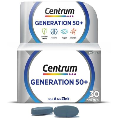 Centrum Generation 50+ Mikronährstoffe - Nahrungsergänzung Centrum Generation 50+ Mikronährstoffe - Nahrungsergänzung
