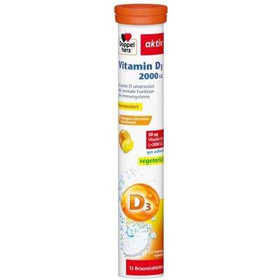 Doppelherz Vitamin D3 2000 I.E. Brausetabletten - Vitamine & Nahrungsergänzung Doppelherz Vitamin D3 2000 I.E. Brausetabletten - Vitamine & Nahrungsergänzung
