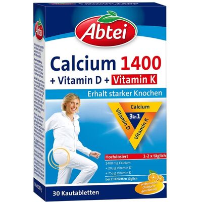 Abtei Calcium 1400+Vitamin D3+K Abtei Calcium 1400+Vitamin D3+K