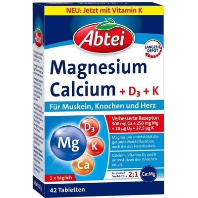 Abtei Magnesium Calcium+d+k Tabletten Abtei Magnesium Calcium+d+k Tabletten