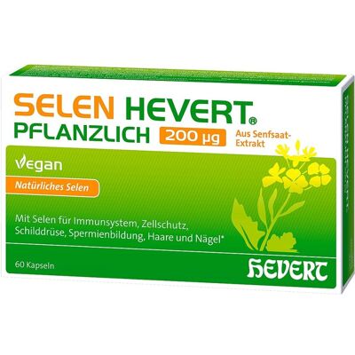 Hevert Selen pflanzlich 200 μg Kapseln - Nahrungsergänzungsmittel Hevert Selen pflanzlich 200 μg Kapseln - Nahrungsergänzungsmittel