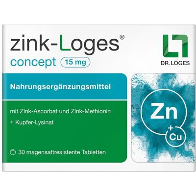 Zink-Loges Concept 15 mg magensaftres. Tabletten Zink-Loges Concept 15 mg magensaftres. Tabletten