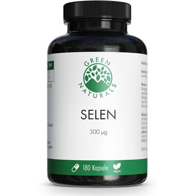 GREEN NATURALS Selen 300 µg rein pflanzlich Kapseln vegan GREEN NATURALS Selen 300 µg rein pflanzlich Kapseln vegan