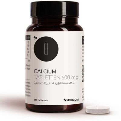 MEDICOM Calcium Tabletten 600 Mg MEDICOM Calcium Tabletten 600 Mg