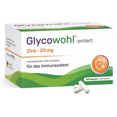 Glycowohl Zink-Komplex 25 mg hochdosierte Kapseln vegan Glycowohl Zink-Komplex 25 mg hochdosierte Kapseln vegan