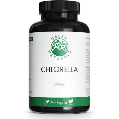 Green Naturals Chlorella 2400mg Kapseln Vegan Green Naturals Chlorella 2400mg Kapseln Vegan
