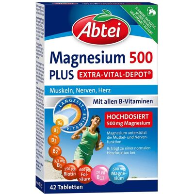 Abtei Magnesium 500 Plus Vital Depot Abtei Magnesium 500 Plus Vital Depot