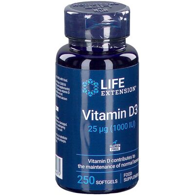Life Extension Vitamin D3 1000 IU - Vitamine Life Extension Vitamin D3 1000 IU - Vitamine