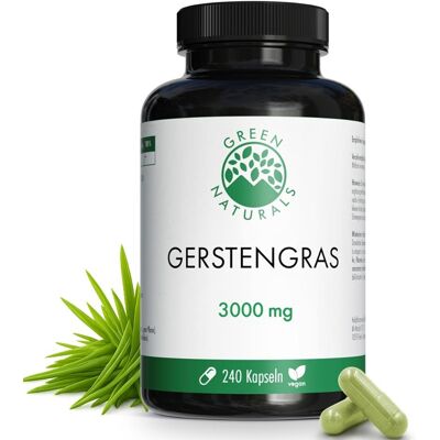 Green Naturals® Gerstengras 3000 mg Kapseln vegan Green Naturals® Gerstengras 3000 mg Kapseln vegan