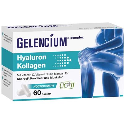 Gelencium® Hyaluron Kollagen hochdosiert Vitamin C Kapseln Gelencium® Hyaluron Kollagen hochdosiert Vitamin C Kapseln