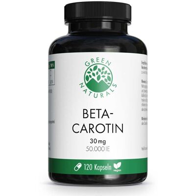 Green Naturals® Beta-Carotin 30mg - 50.000 IE Kapseln vegan Green Naturals® Beta-Carotin 30mg - 50.000 IE Kapseln vegan