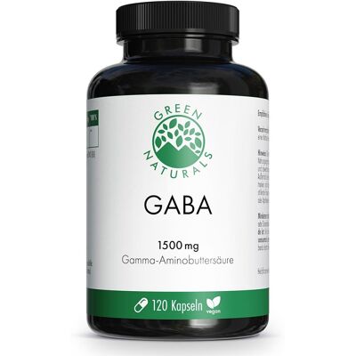Green Naturals® GABA 1500 mg Kapseln vegan Green Naturals® GABA 1500 mg Kapseln vegan
