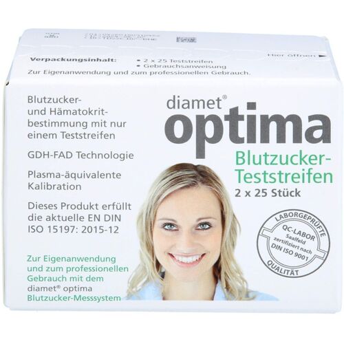 Diamet optima Blutzucker Teststreifen 2in1