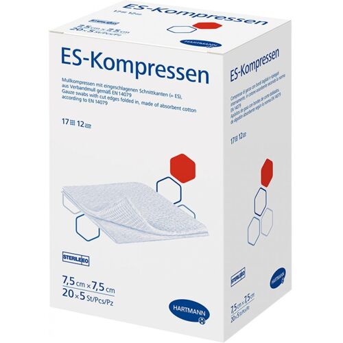 Es-kompressen steril 7,5x7,5 cm Grosspackung